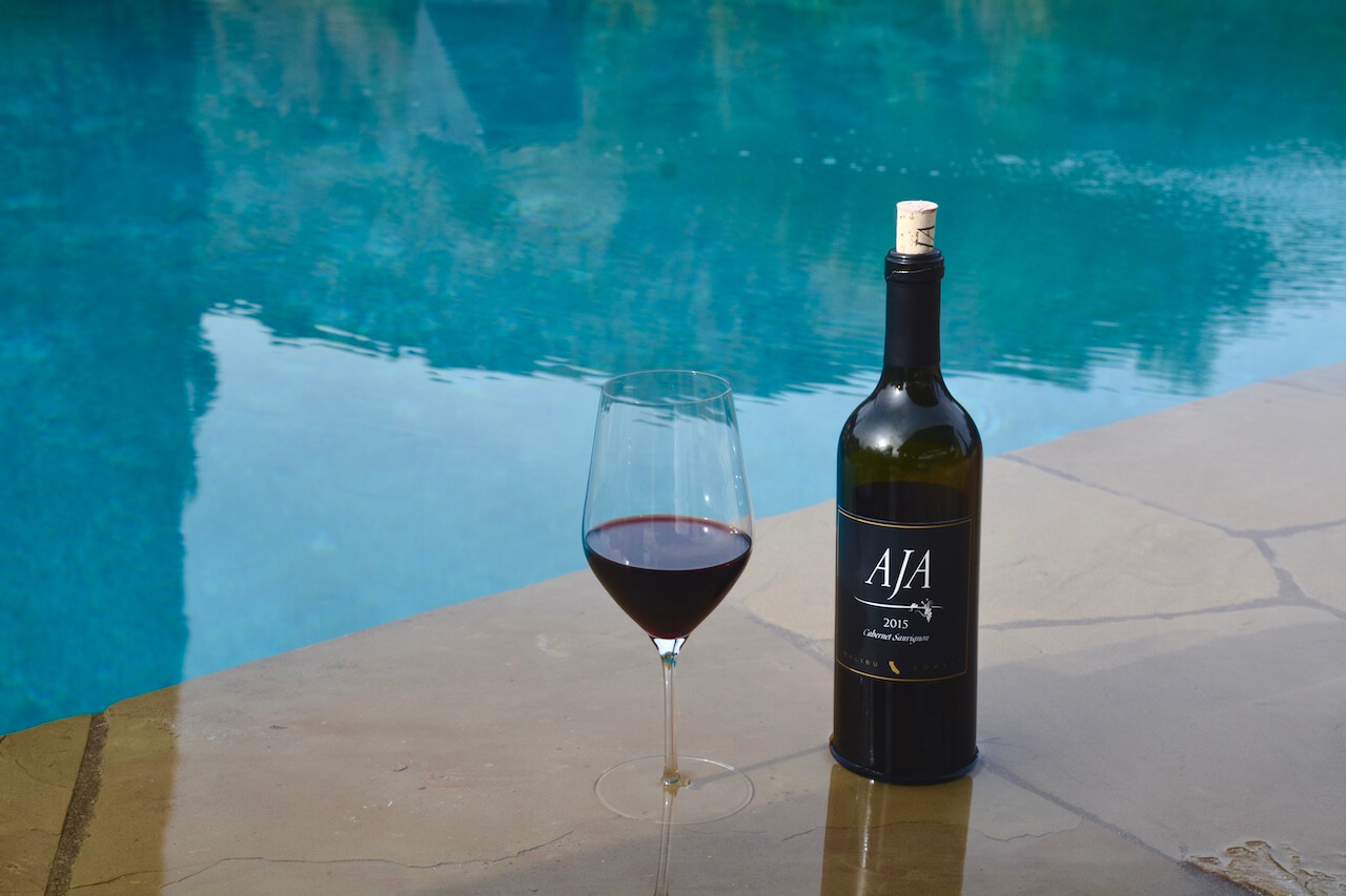AJA wine poured for a seasonal tasting