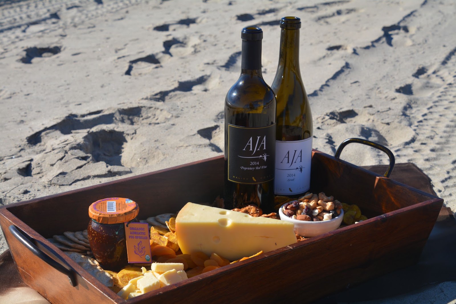 AJA wines paired with a charcuterie board