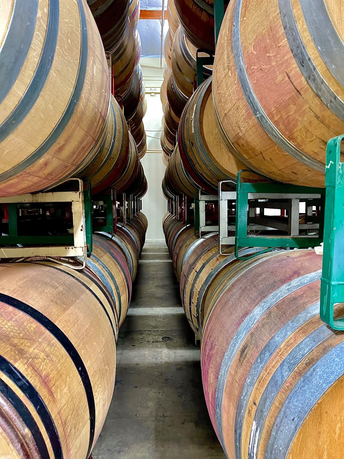 AJA Vineyards' 2023 interns at a wine tasting and blending session